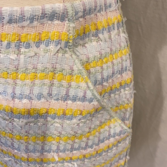 Worth Pineapple Tweed fringe skirt - Picture 2 of 6